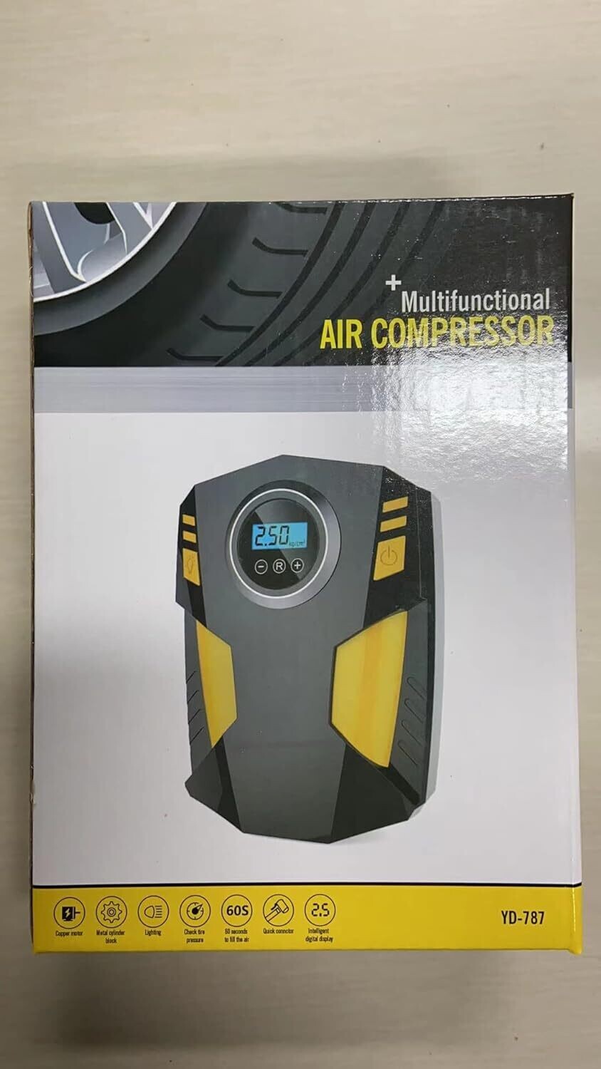 Portable Air Compressor Car Tyre Pump Automatic 12V Electric Air Pump