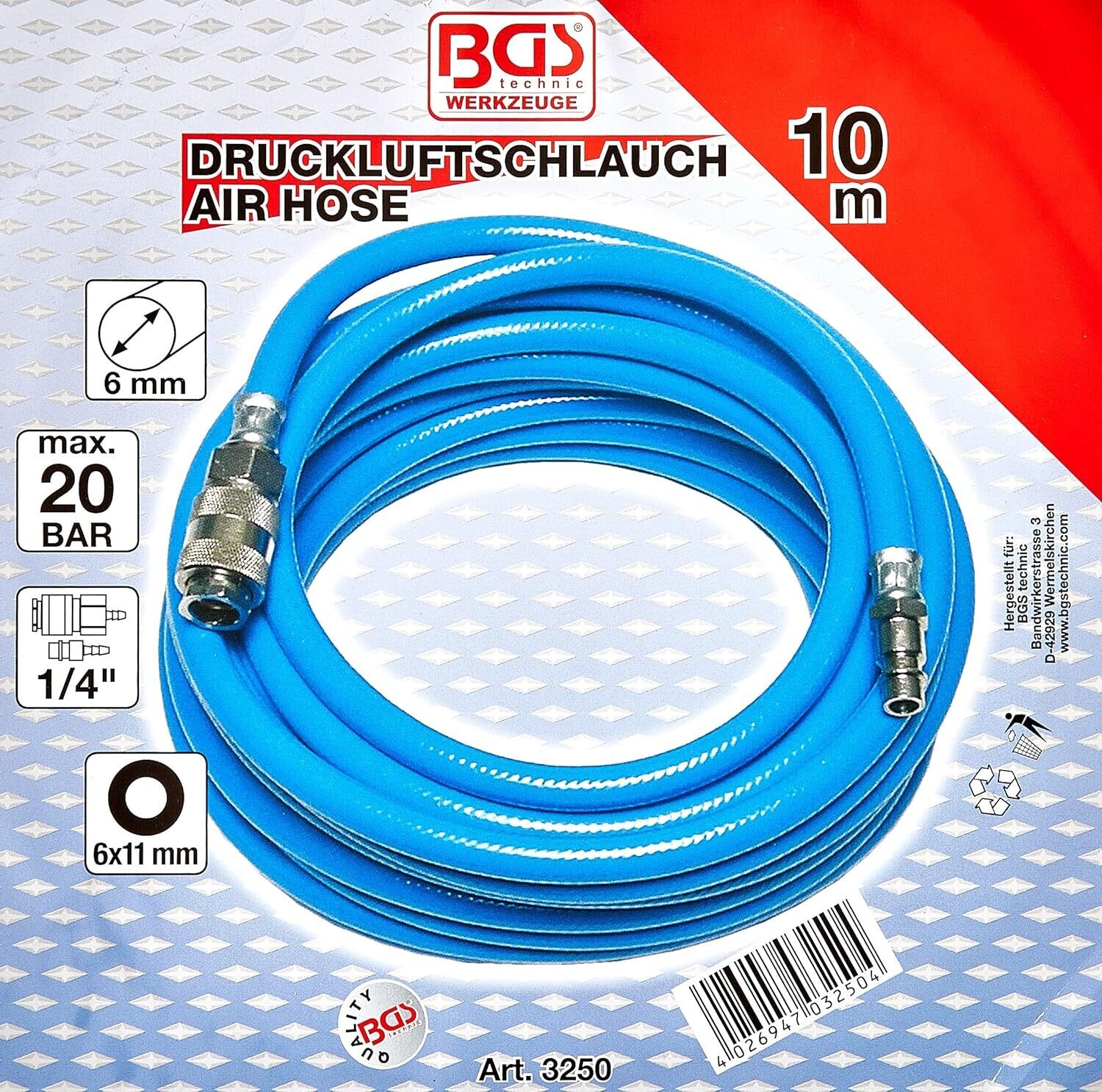 6-10 Millimeter of Long Air Hose Pipe