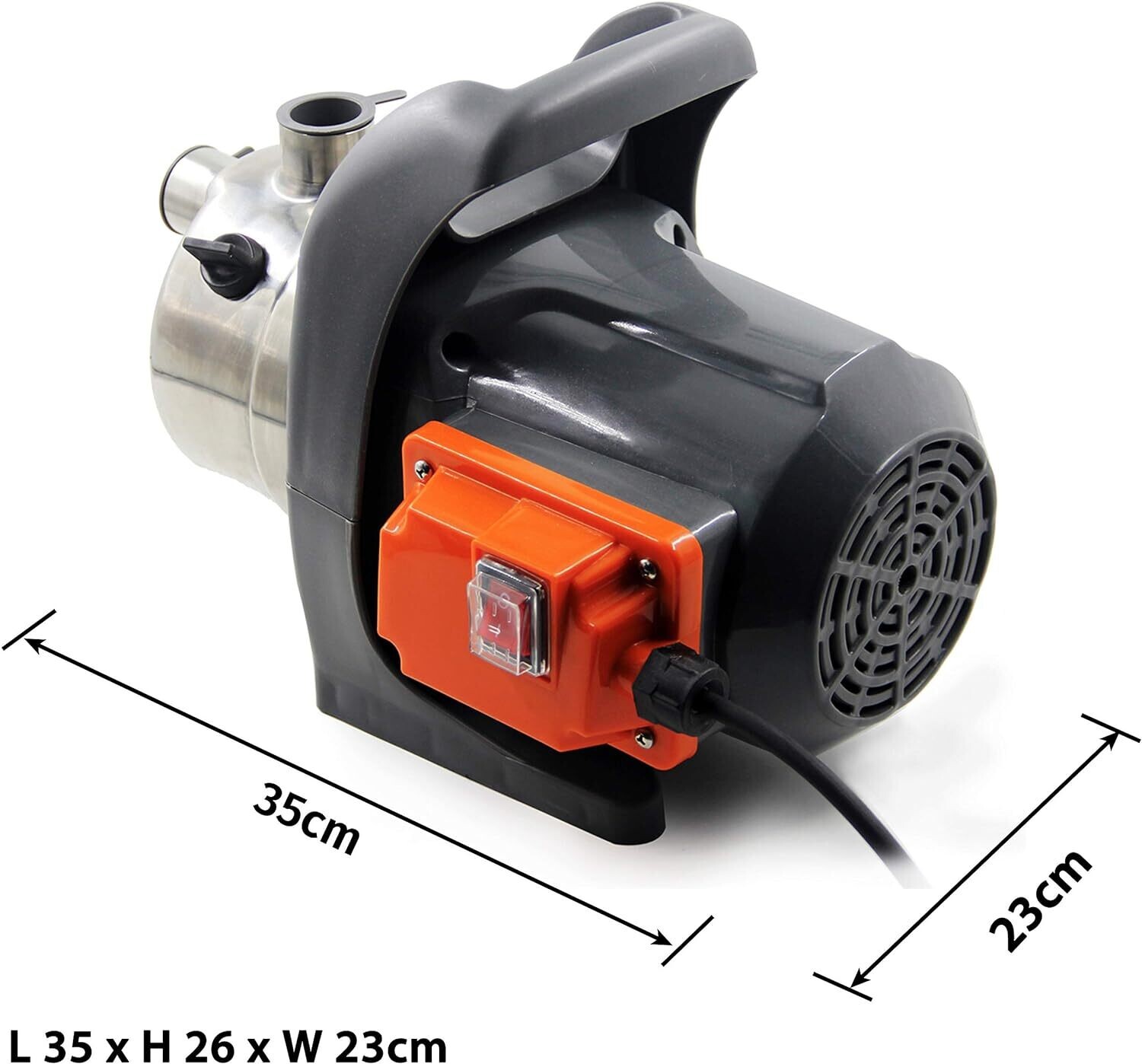 800W Self-Priming Pump for Clean Water Transfer - Ideal for Home Lawn Irrigation and Sprinkling, Portable Garden Booster Pump for Efficient Watering