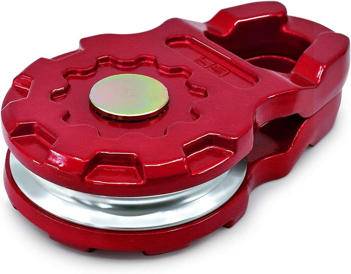 Mega  Heavy Duty Winch Pulley Snatch Blocks Strength (25,000 LBS WLL) |for Synthetic Rope or Steel Cable | Control Recovery Direction, Double Winch Power