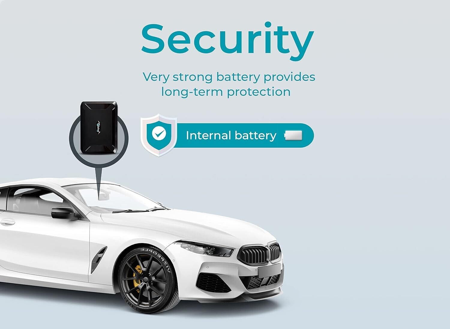 GPS Tracker for World-Wide Real-Time Tracking, Fixed Magnet, Secure Placement, Long Battery Life