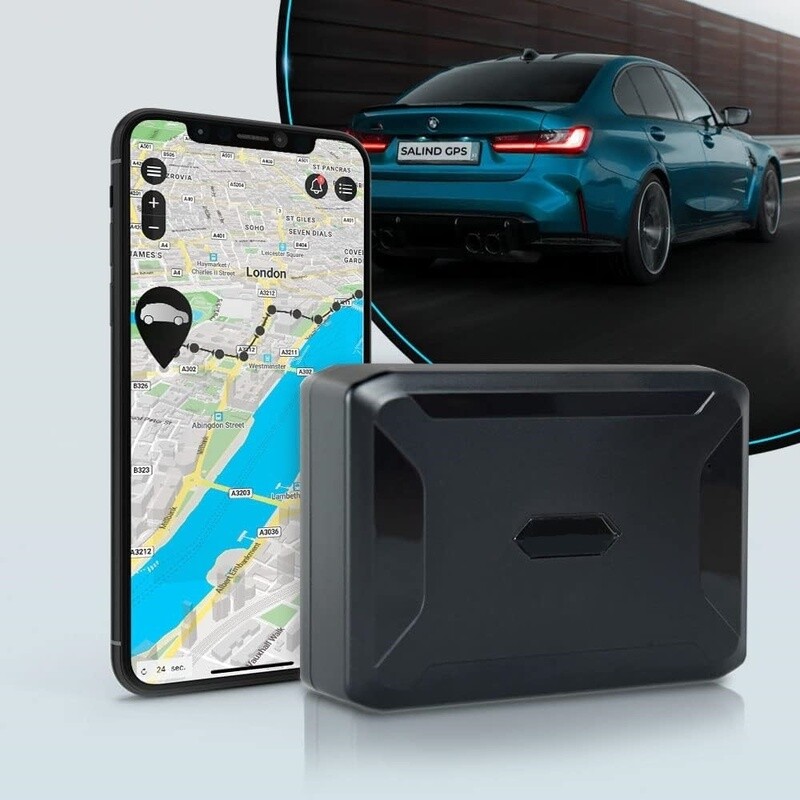 GPS Tracker for World-Wide Real-Time Tracking, Fixed Magnet, Secure Placement, Long Battery Life