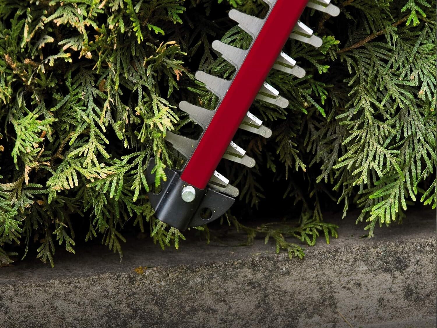 18V Cordless Hedge Trimmer with Laser-Cut Diamond-Ground Steel Blades for Smooth, Precision Trimming