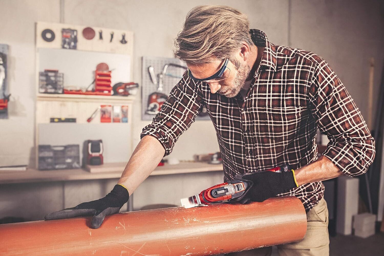 18V Multipurpose Cutting and Sanding Tool – Ideal for Wood, Plastic, Metal, and Tile | High-Performance Cordless Power Tool with Versatile Applications and Durable Design for Precision Cuts and Smooth