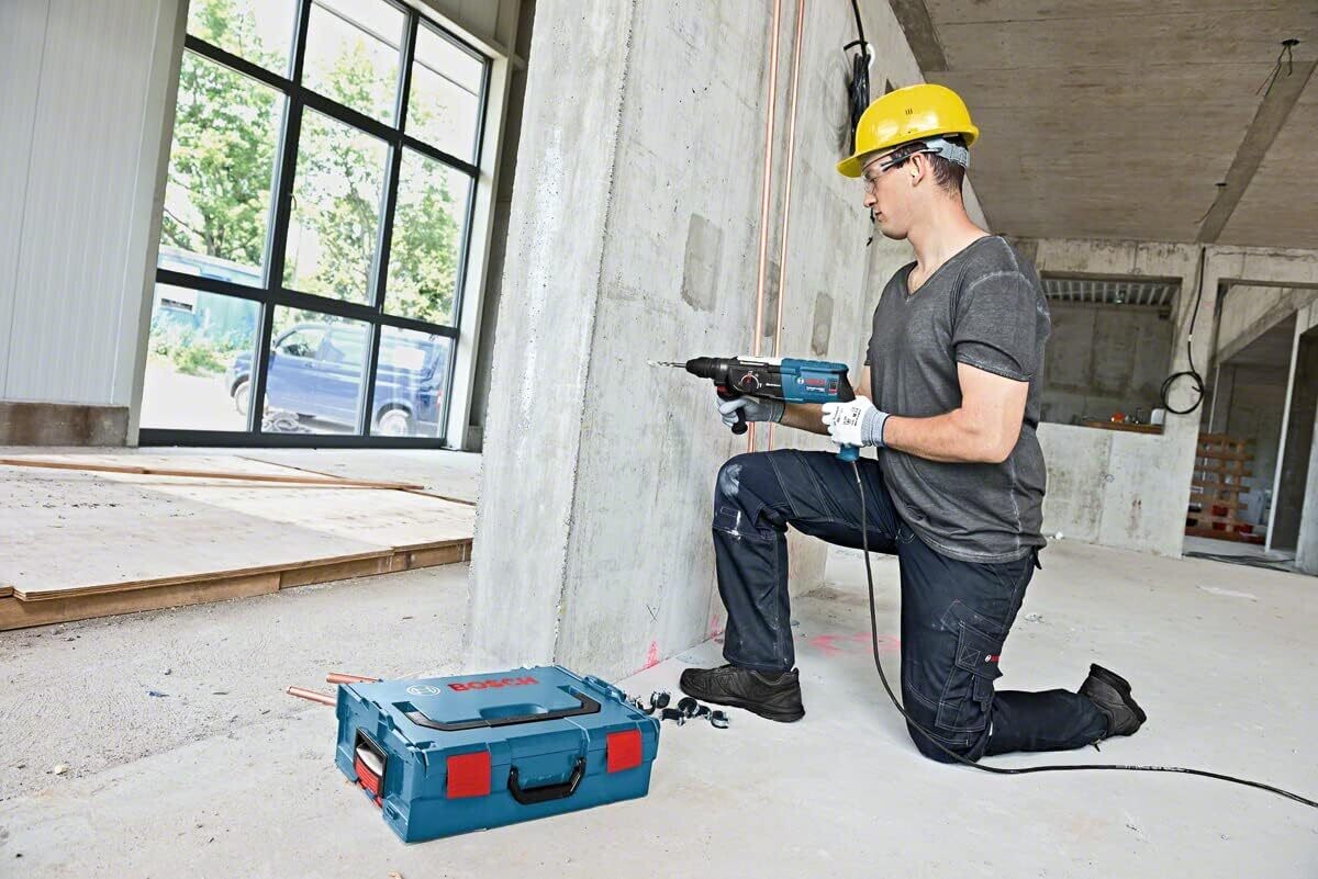 Professional Hammer Drill (880 Watt, Max Concrete Drilling Diameter: 28 mm, Includes Set of 6 SDS-Plus Perforation Scissors in L-Case)