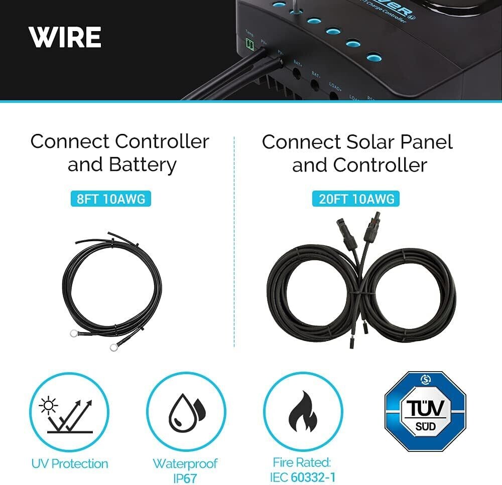 Solar Panel Kit 12V Solar Off-grid System for Houses, Campervan