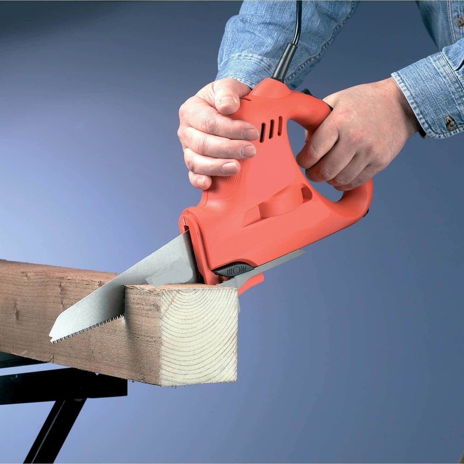 Electric Saw with 3 Blades – 10mm Stroke Length Power Tool for Cutting Wood, Metal, and Plastic
