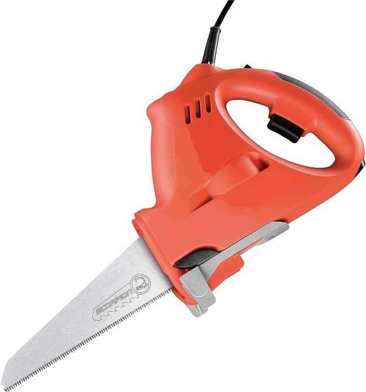 Electric Saw with 3 Blades – 10mm Stroke Length Power Tool for Cutting Wood, Metal, and Plastic