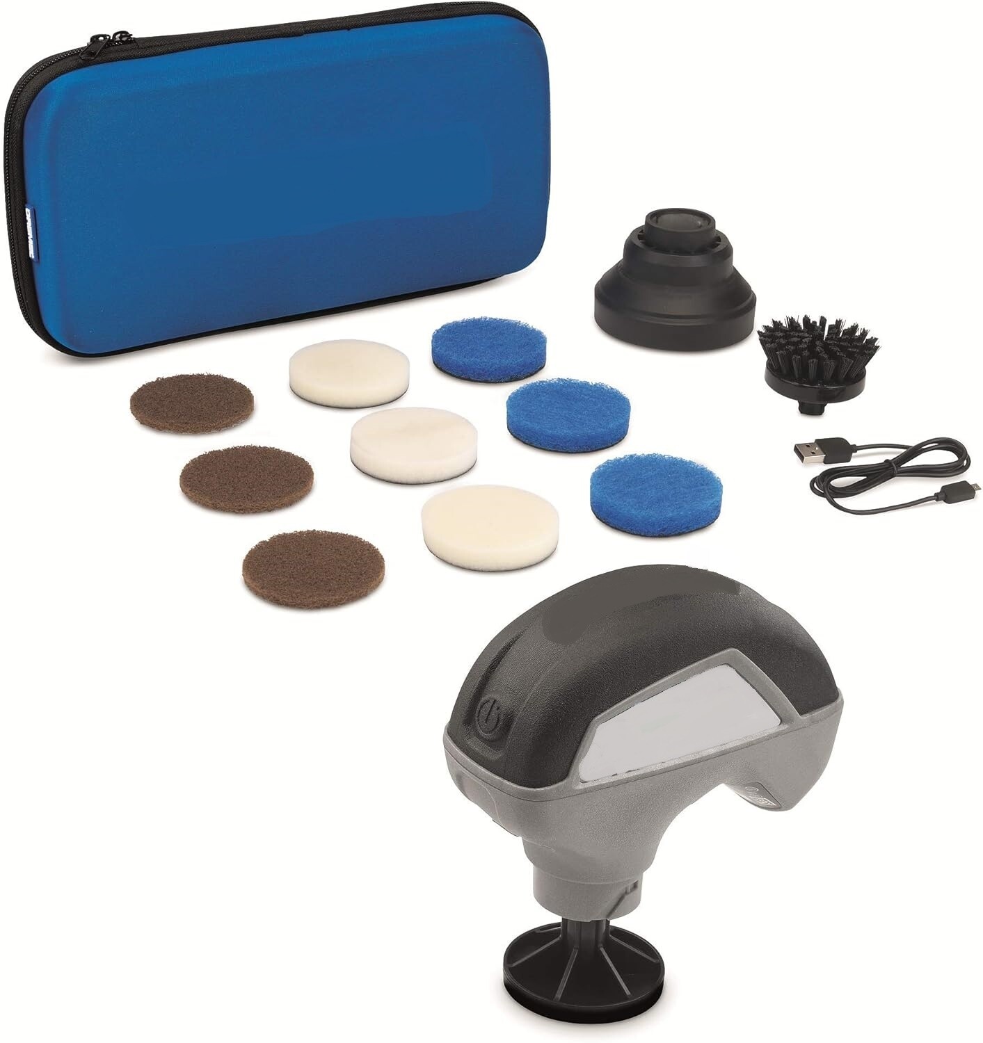 High-Speed Power Cleaner Kit, Cordless Cleaning and ScrubbingTool/Spin with 9 Multi-Purpose Cleaning Pads