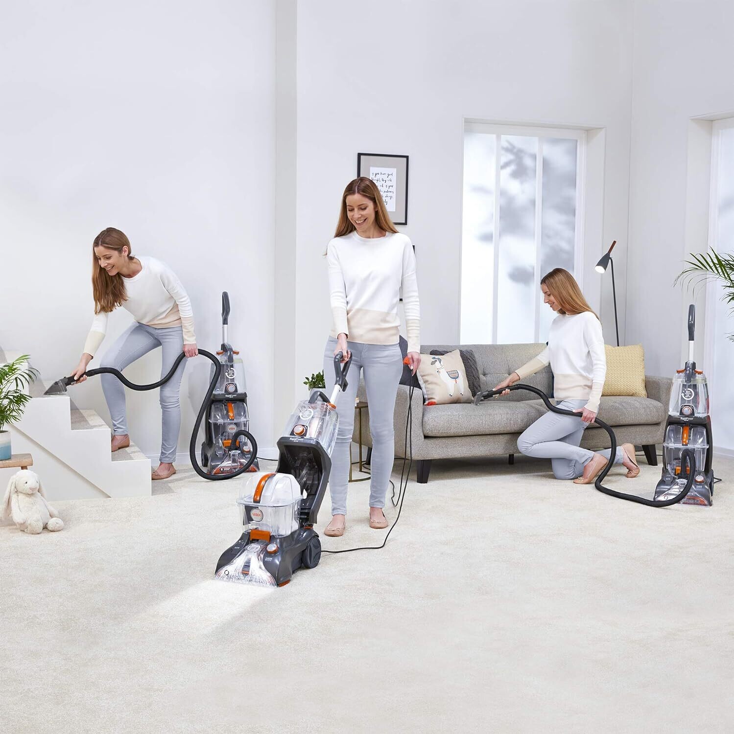 Rapid Power Revive Carpet Cleaner | Deep Clean and Leaves Carpets Dry in less than 1hr | XL Tank Capacity