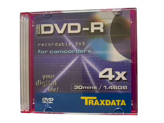 4-Pack Printable DVD+R Discs - 1.46GB/30min Capacity for Custom Labeling and Printing