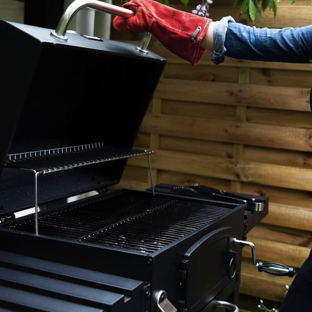 Outdoor XL Smoker Barbecue Charcoal Portable BBQ Grill Garden