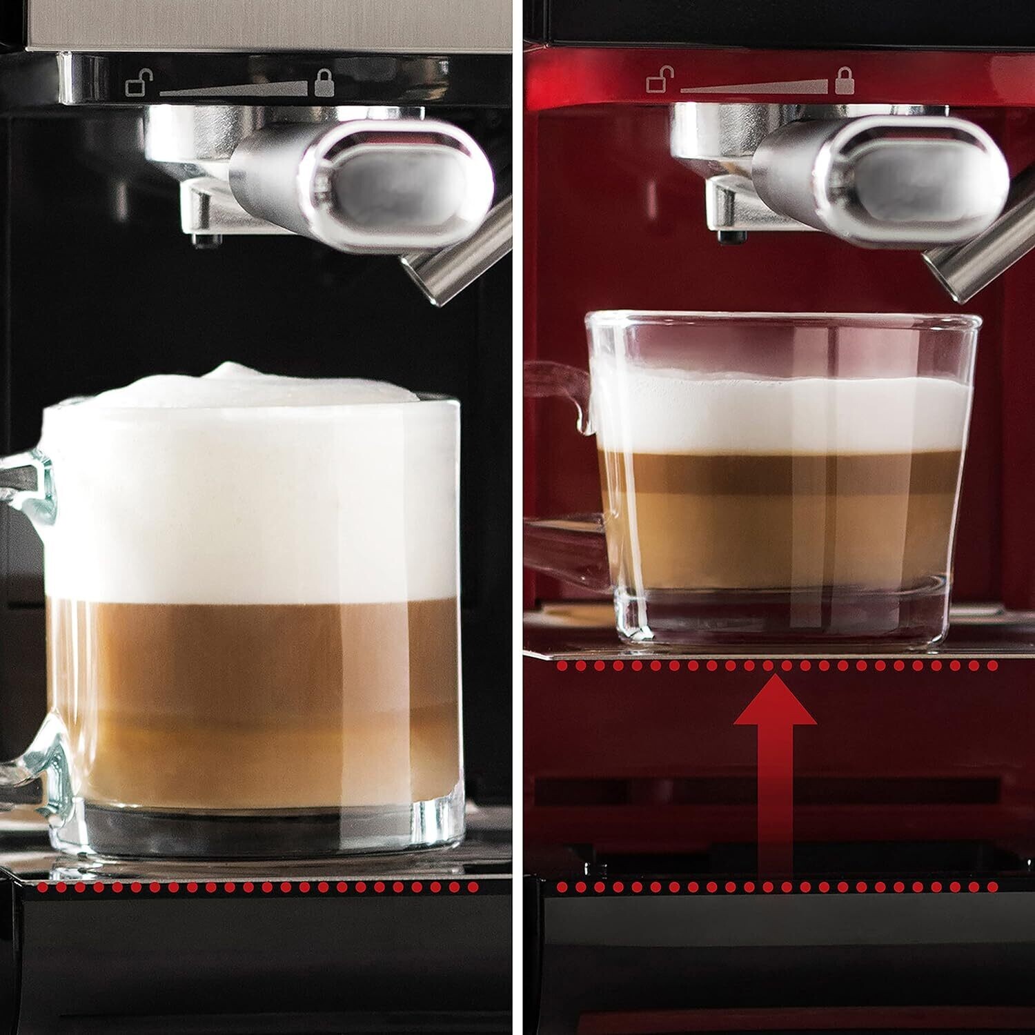 Automatic One-Touch Coffee Machine – Espresso, Cappuccino &amp; Latte Maker with 19-Bar Italian Pump