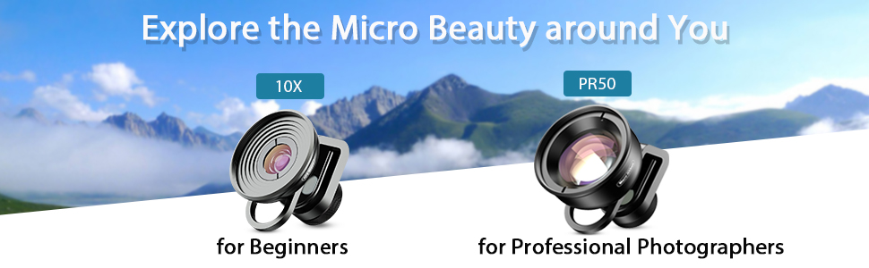 Professional Macro Lens for Smartphone HD Macro Lens Smartphone Compatible with iPhone, Pixels, Samsung Galaxy, Huawei, Xiaomi and Most Mobile Phones