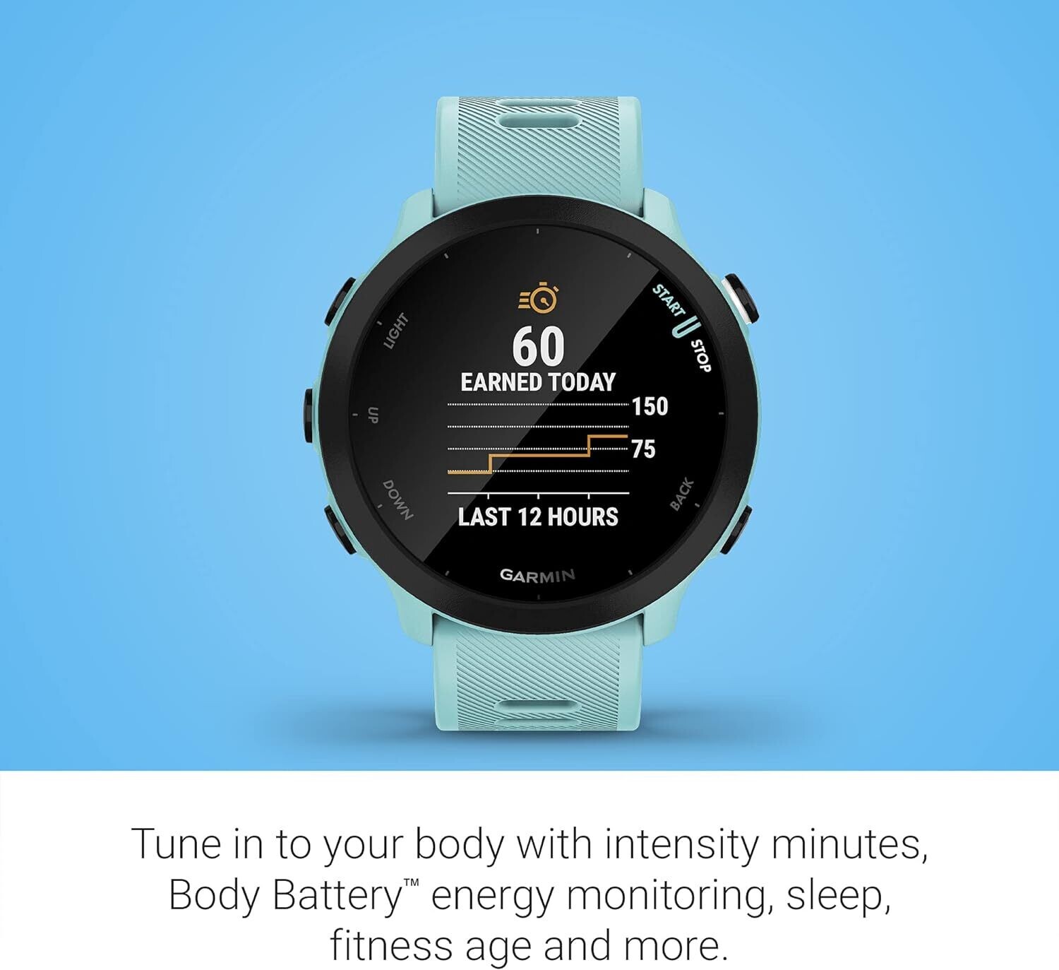 55 GPS Running Smartwatch with Training Guidance – Ideal for Running, Fitness Tracking, and Health Monitoring