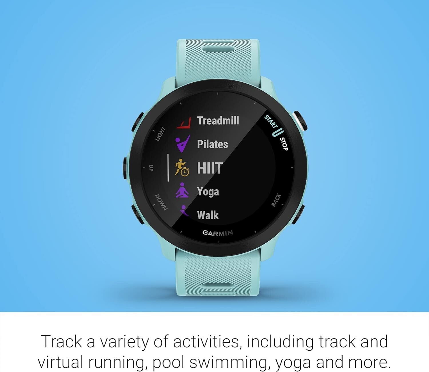 55 GPS Running Smartwatch with Training Guidance – Ideal for Running, Fitness Tracking, and Health Monitoring