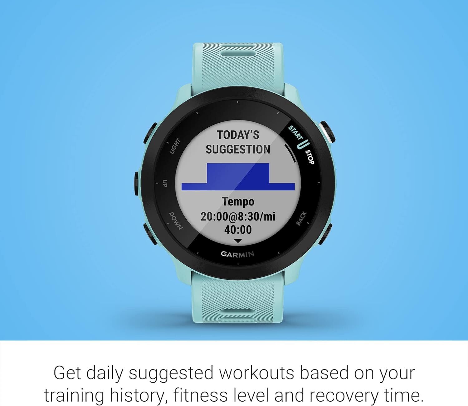 55 GPS Running Smartwatch with Training Guidance – Ideal for Running, Fitness Tracking, and Health Monitoring