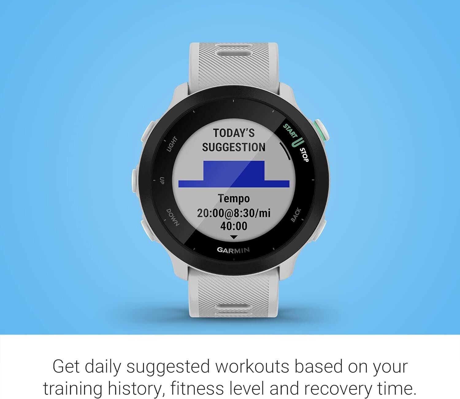 55 GPS Running Smartwatch with Training Guidance – Ideal for Running, Fitness Tracking, and Health Monitoring