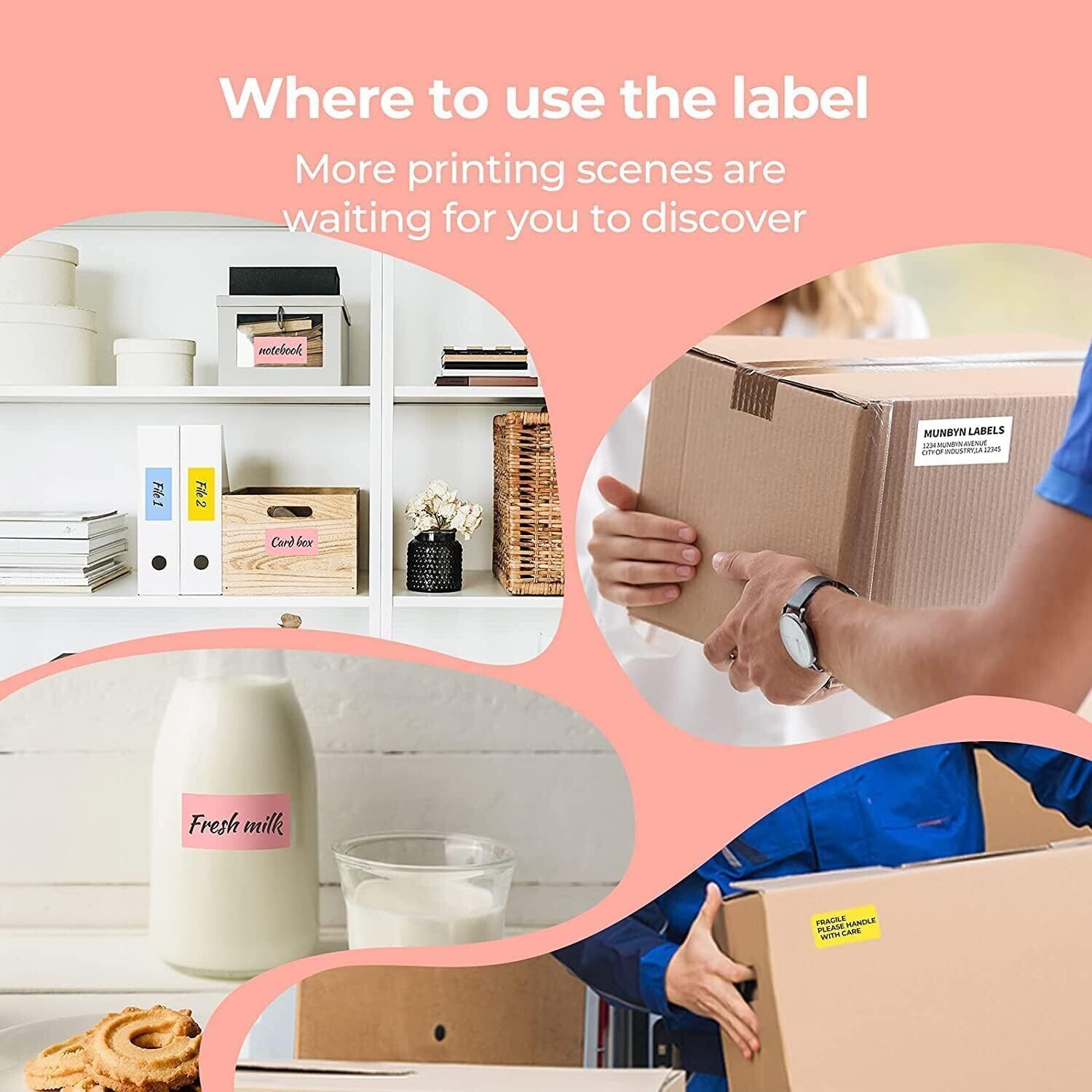 USB Label Printer 4XL Label Printer 4×6 Thermal Label Printer Desktop Shipping Label Printer 203DPI Compatible with Amazon, Ebay, Etsy &amp;  Zbiz, Shopify,