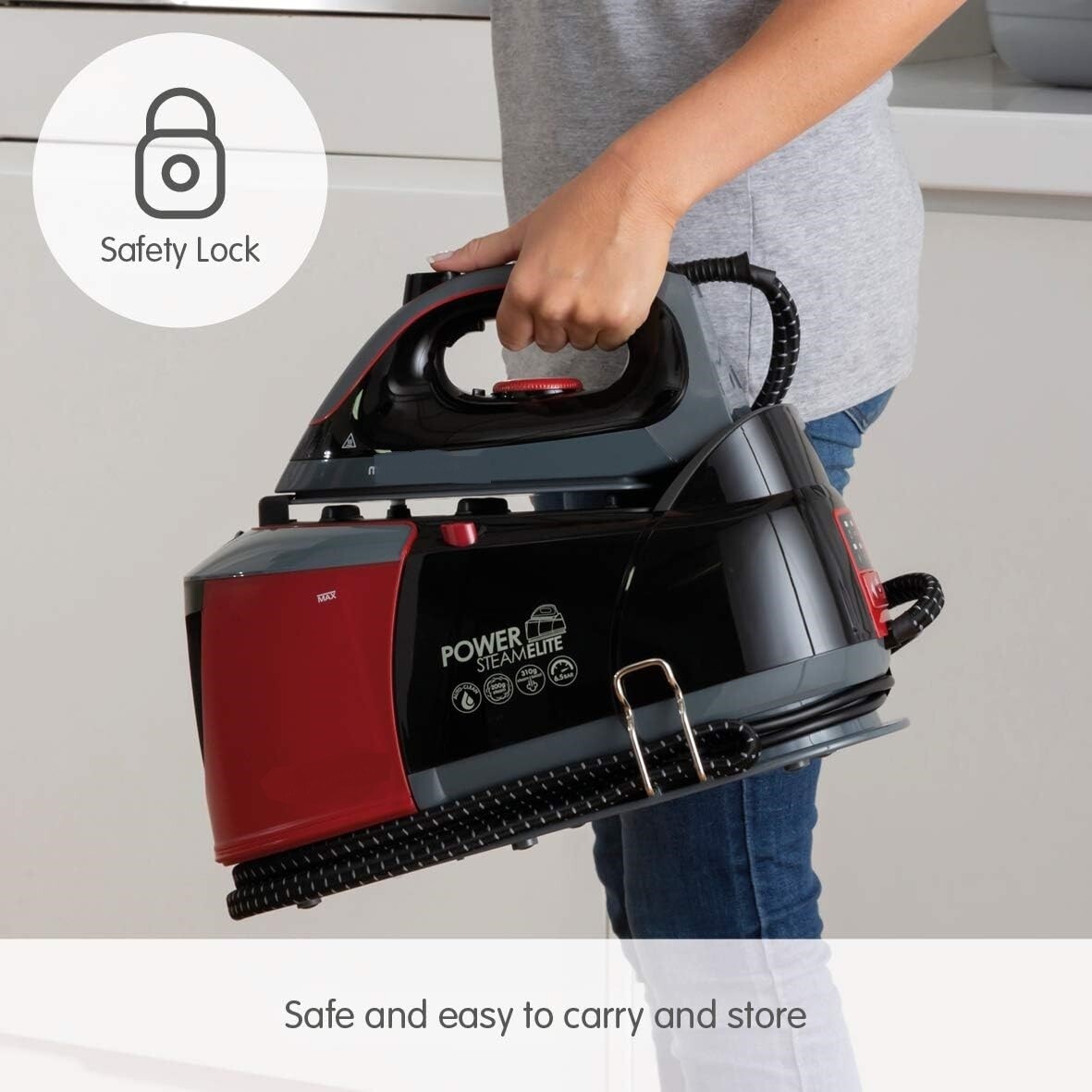 Steam Generator Iron Power Steam Elite With Auto Clean And Safety Lock,