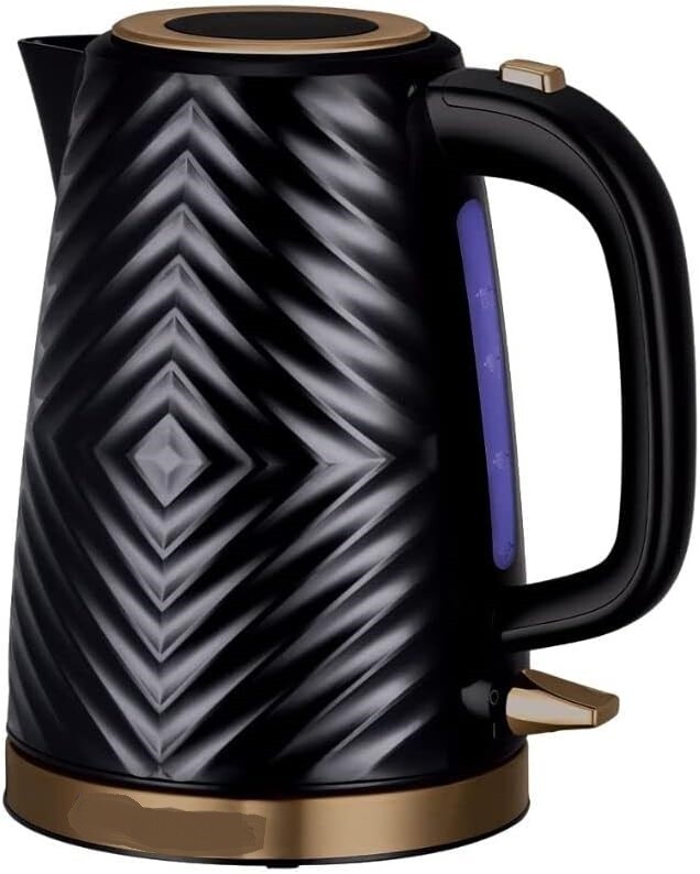 Groove Electric Kettle, Textured Fast Boil Energy Efficient Cordless Kettle with Perfect Pour, 1.7 Litre, 3000 Watts