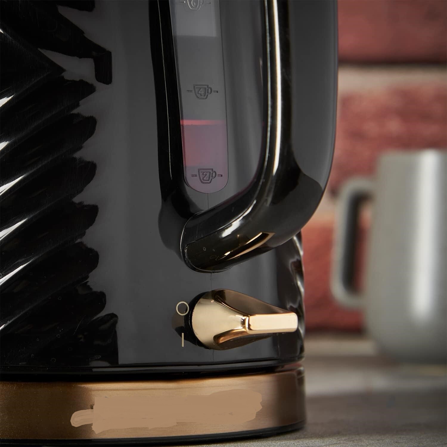 Groove Electric Kettle, Textured Fast Boil Energy Efficient Cordless Kettle with Perfect Pour, 1.7 Litre, 3000 Watts