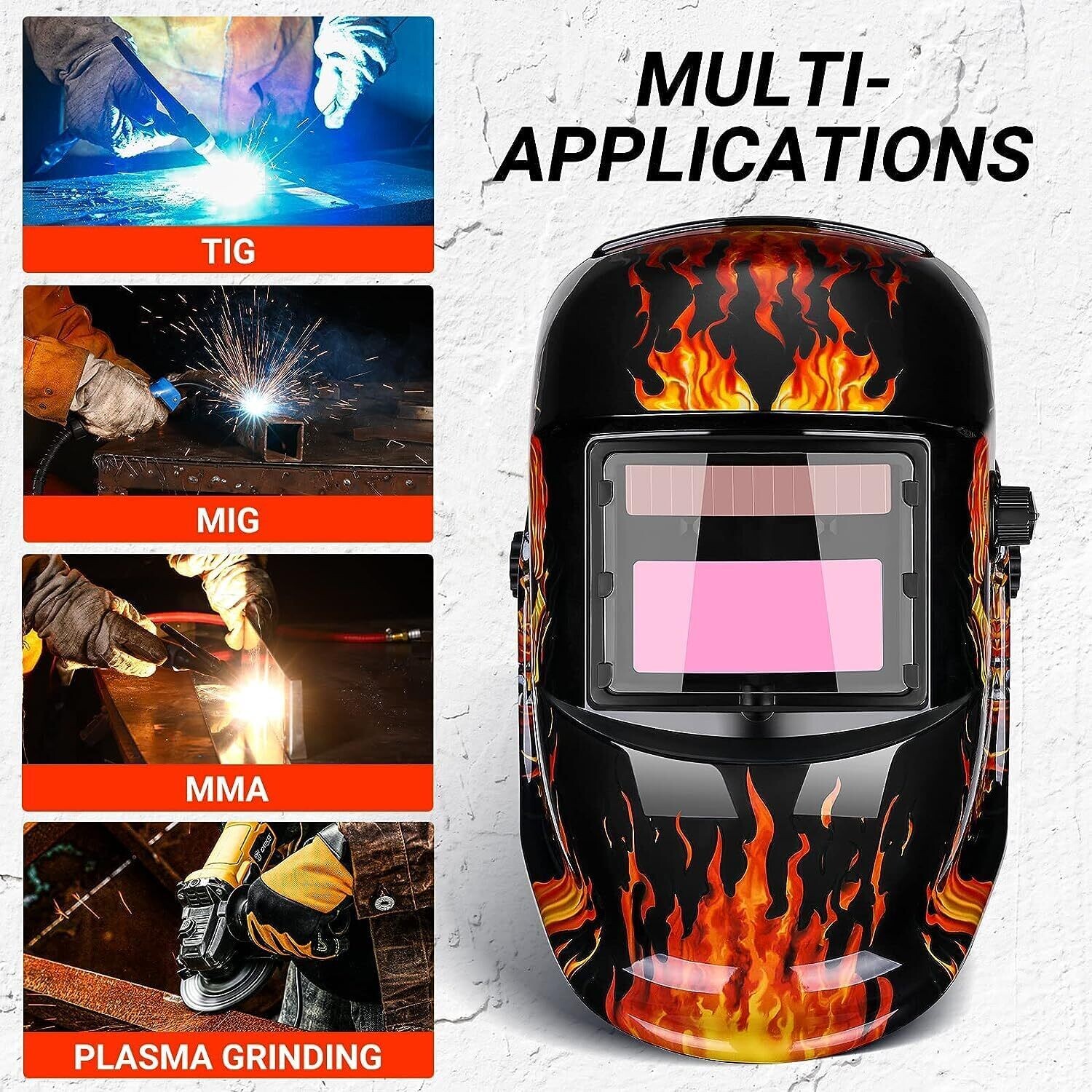 Welding Auto Darkening Helmet, True Color Solar, Welding Mask Auto Darkening, Welders Mask,
