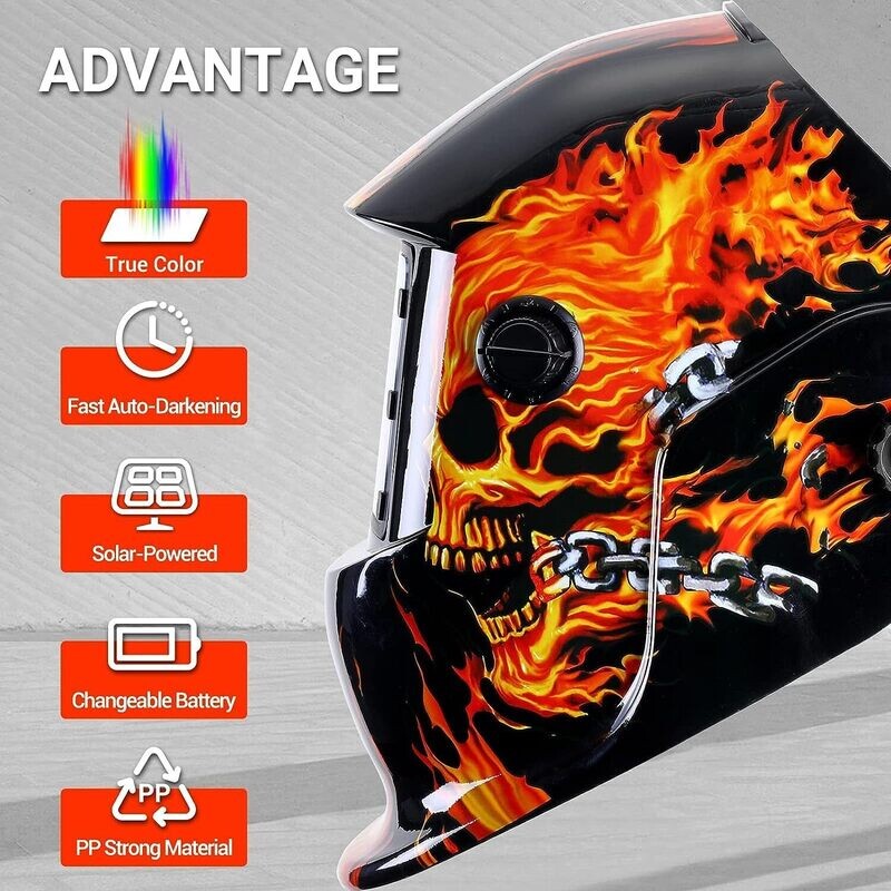 Welding Auto Darkening Helmet, True Color Solar, Welding Mask Auto Darkening, Welders Mask,