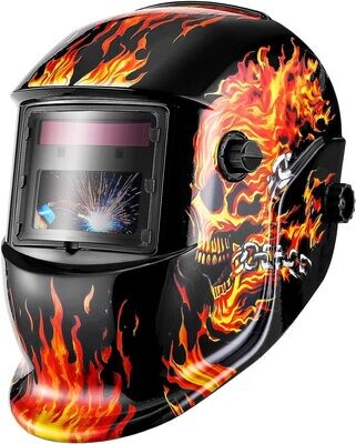 Welding Auto Darkening Helmet, True Color Solar, Welding Mask Auto Darkening, Welders Mask,, Colour Name:: Red