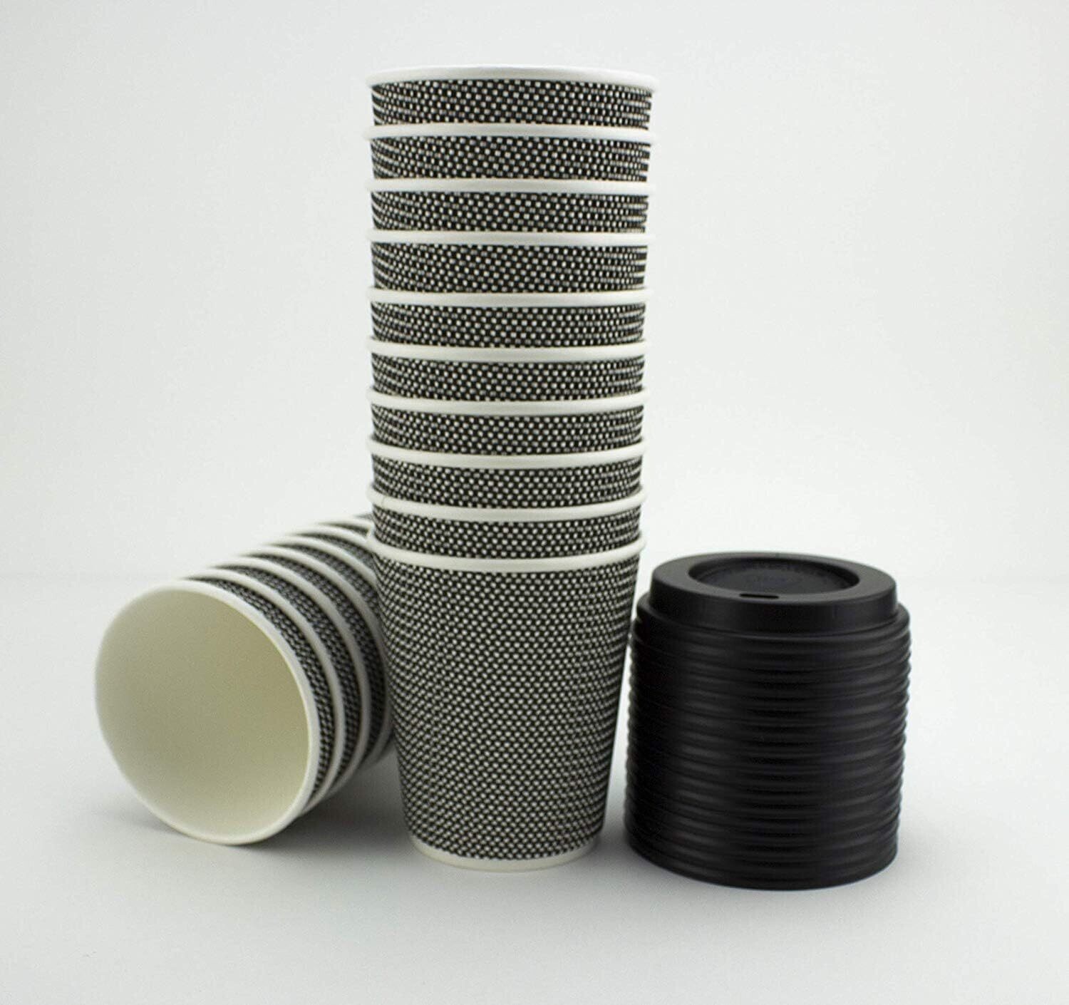 Disposable Hot Coffee Cups for Takeaway Drinks – Leak-Proof, Insulated Cups for Coffee, Tea, and Hot Beverages