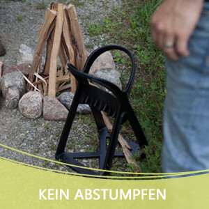 Kindle Quick Manual Log Splitting Tool - Steel Chisel Tip Splits Firewood Easily &amp; Safely