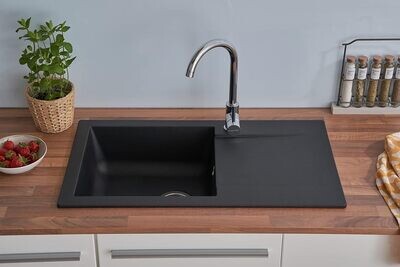 Modern Built-in Rectangular Granite Kitchen Sink