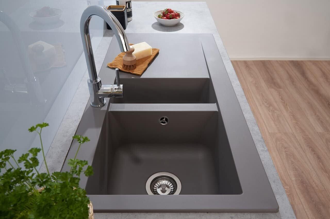 Modern Built-in Rectangular Granite Kitchen Sink