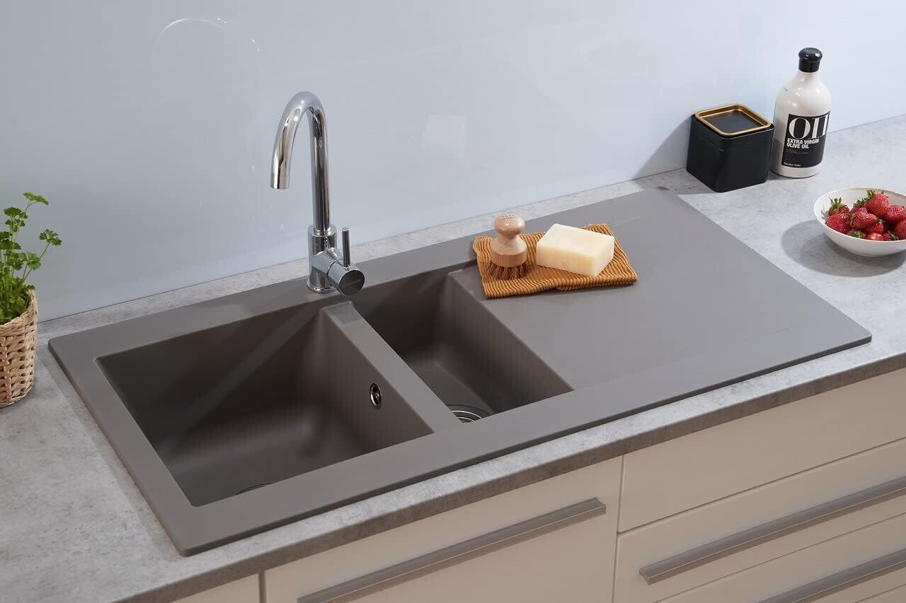 Modern Built-in Rectangular Granite Kitchen Sink