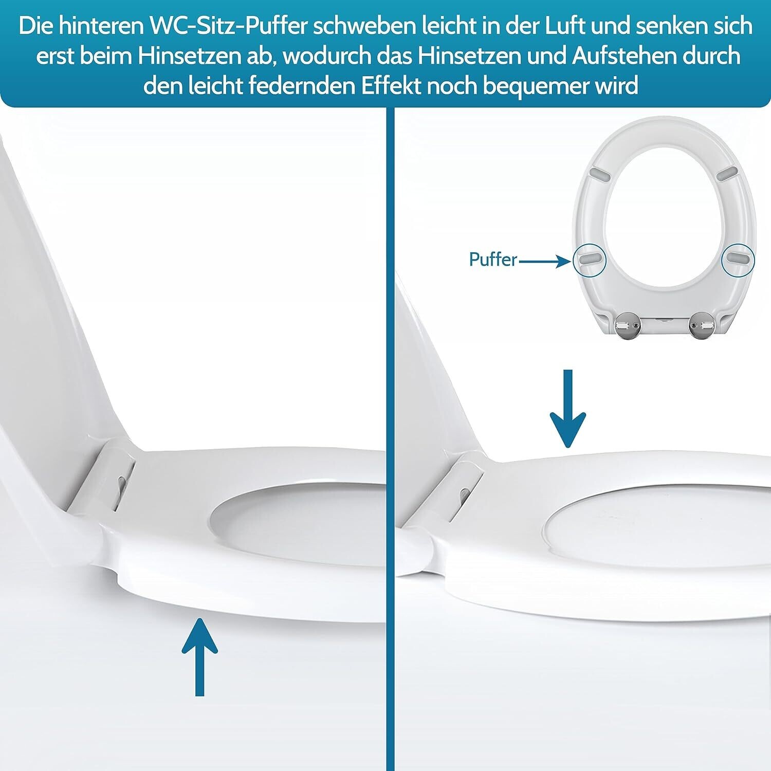 Toilet Seat with Quick-Release Function and Soft-Close Mechanism