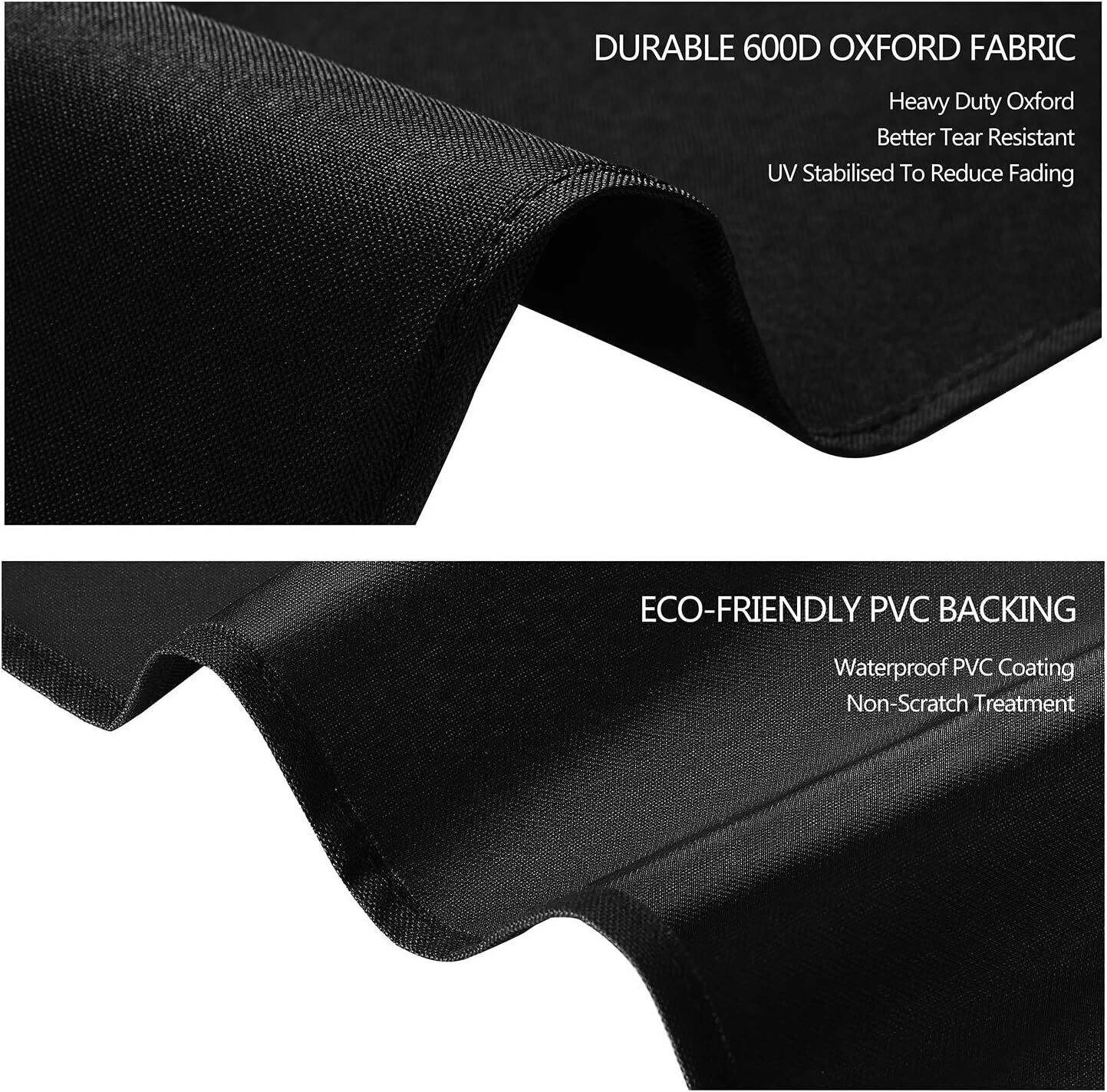 Garden Furniture Covers with Air Vent, Waterproof, Windproof, Anti-UV, Heavy Duty Rip-Proof 600D Oxford Fabric Patio Set Cover, Square