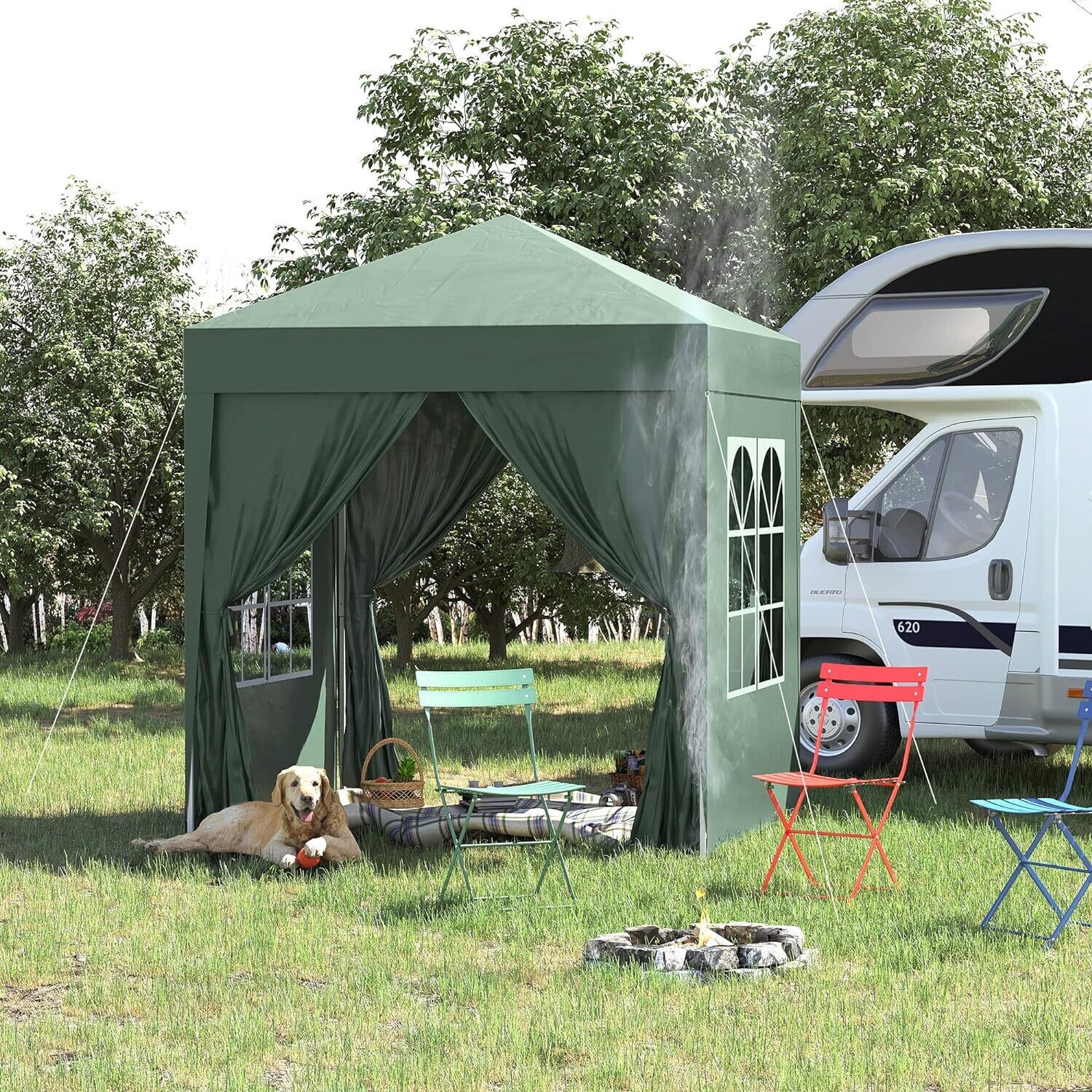 2x2m &amp; 3x3m Fully Waterproof Pop-Up Gazebos - All-Weather Outdoor Canopy for Parties, Camping, and Events - Quick Setup, Durable Construction, and Weather-Resistant Design for Year-Round Use