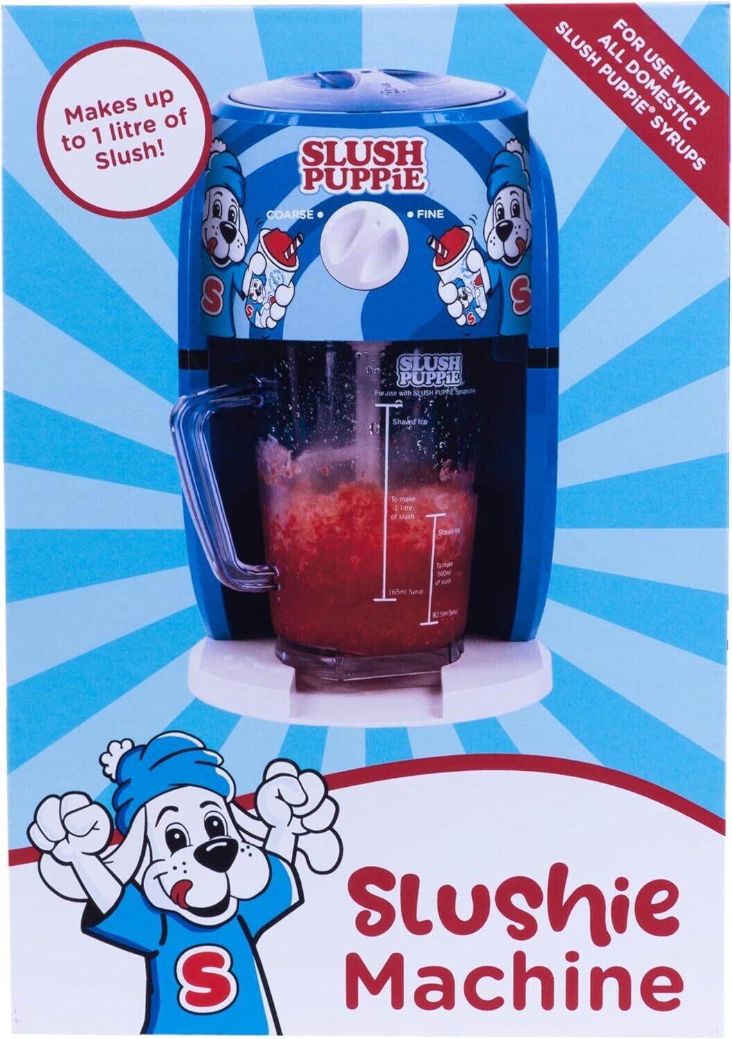 Ice Cream Cone Maker Slush Puppies Shaver Slushy Produces Up to 1 Litre of Delectable Slush Puppy