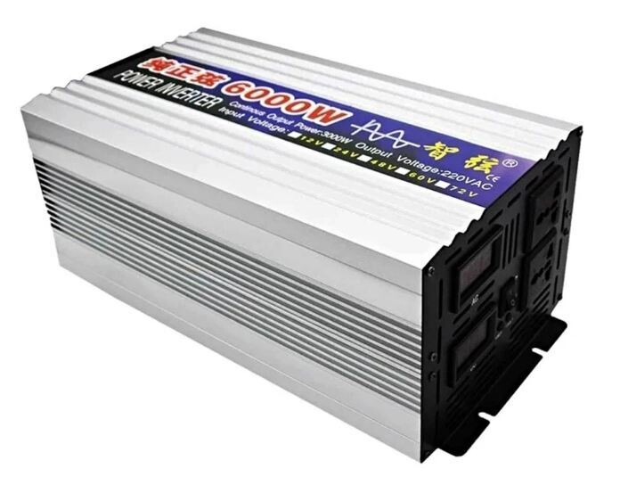 3000W - 8000W 12V/24V Solar Inverter Automatic Converter with 12V to 220V Transformer - Efficient Voltage Transformation for Off-Grid and Solar Power Systems