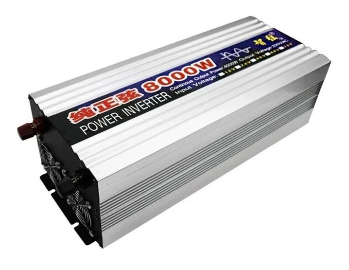 3000W - 8000W 12V/24V Solar Inverter Automatic Converter with 12V to 220V Transformer - Efficient Voltage Transformation for Off-Grid and Solar Power Systems