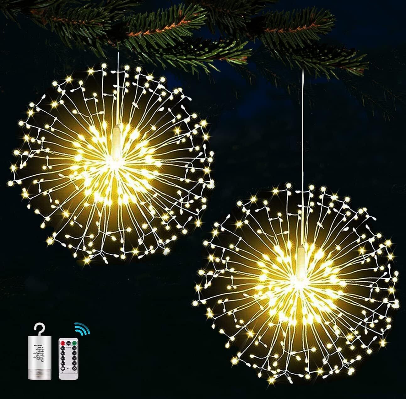 Battery Powered 8 Modes Fairy Lights for Indoor and Outdoor