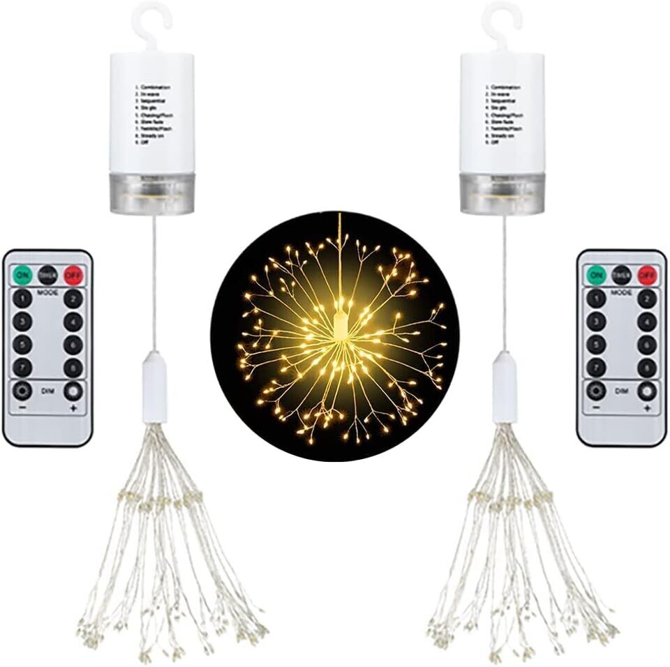 Battery Powered 8 Modes Fairy Lights – Flexible String Lights for Indoor and Outdoor Decor