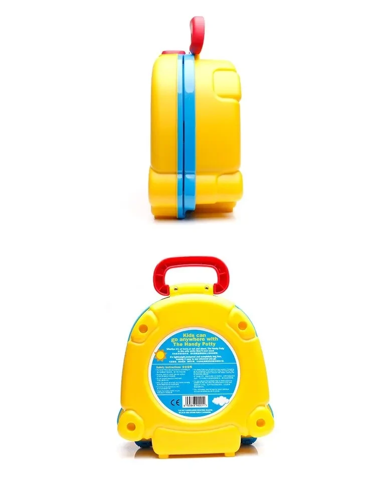Travel Portable Kids Foldable Sink Baby Can Camp Bucket Cover Toilet Trainer Carries Outdoor Child With Charming Cartoon