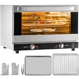 4-Tier Convection Oven with Spray Function and Intelligent Control Panel, Countertop Toaster Oven 0-350°C Air Fryer Oven for Kitchen, Capacity:: 1600W