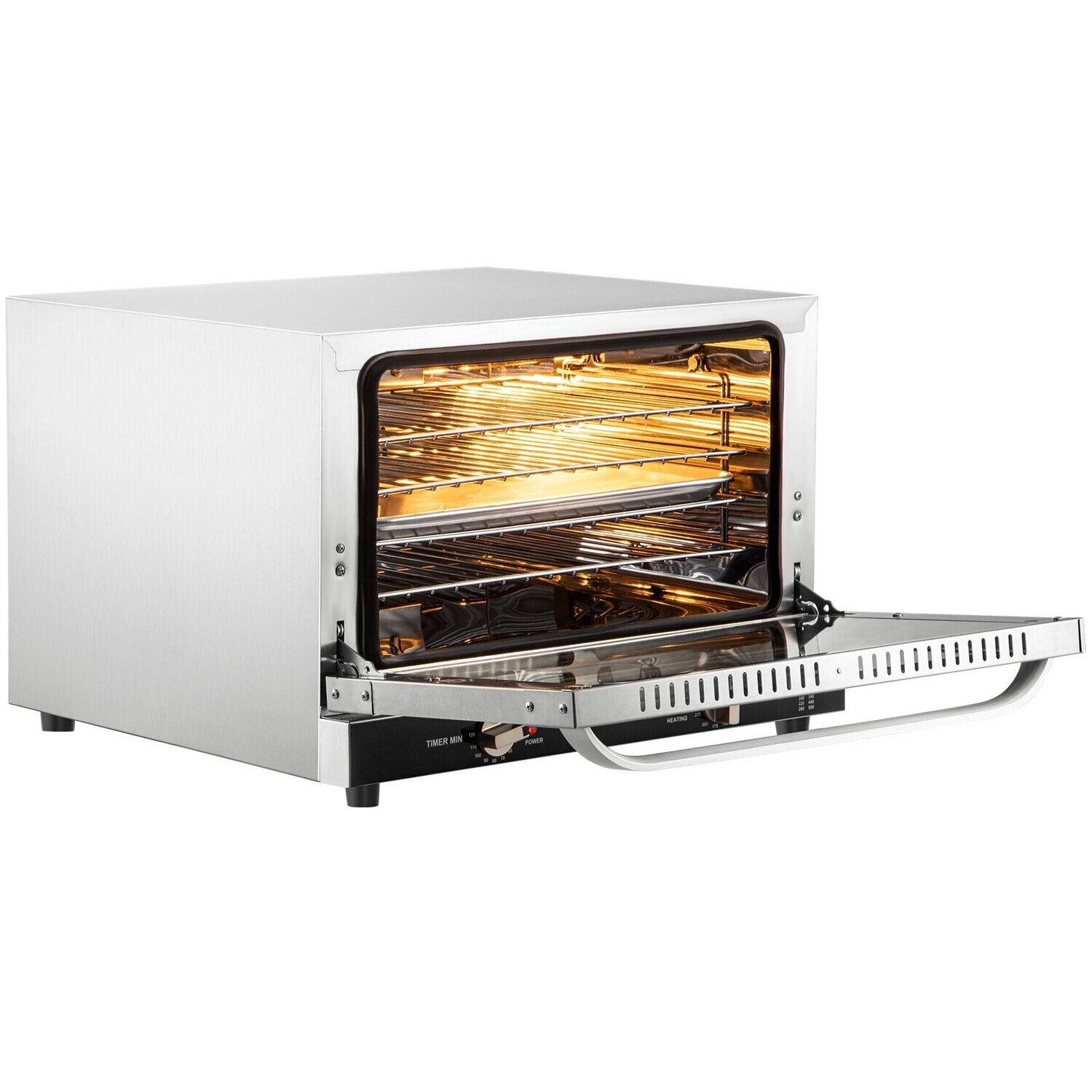 4-Tier Convection Oven with Spray Function - Intelligent Control Panel, Countertop Toaster Oven with Air Fryer Capability, Temperature Range 0-350°C for Versatile Cooking in Your Kitchen