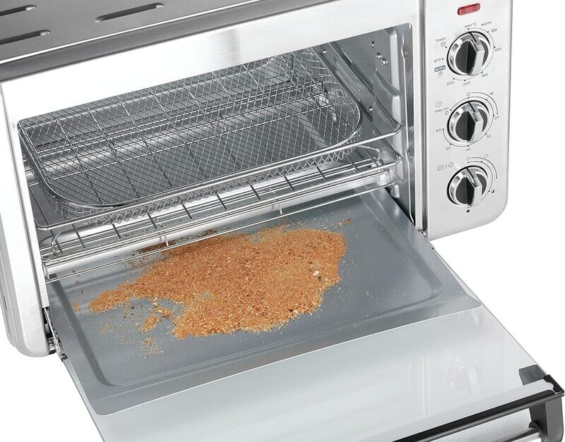 Airfryer Oven 5-in-1: 20L Capacity, 30cm Pizza Diameter, with Toasting, Grilling, Baking, Fry Basket, Baking Tray, and Grill Rack