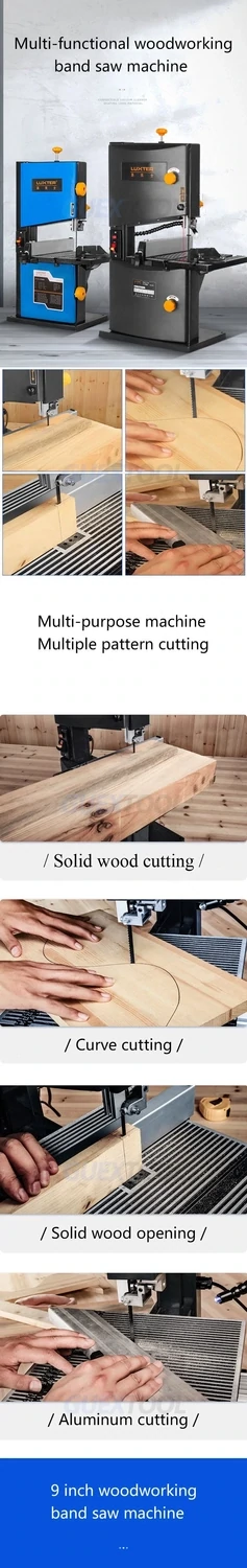 Woodworking Band Saw Machine Jigsaw Metal Cutting Rosary Open Pull FIower Small Home Band-saw Multifunction Saw Cut Tools