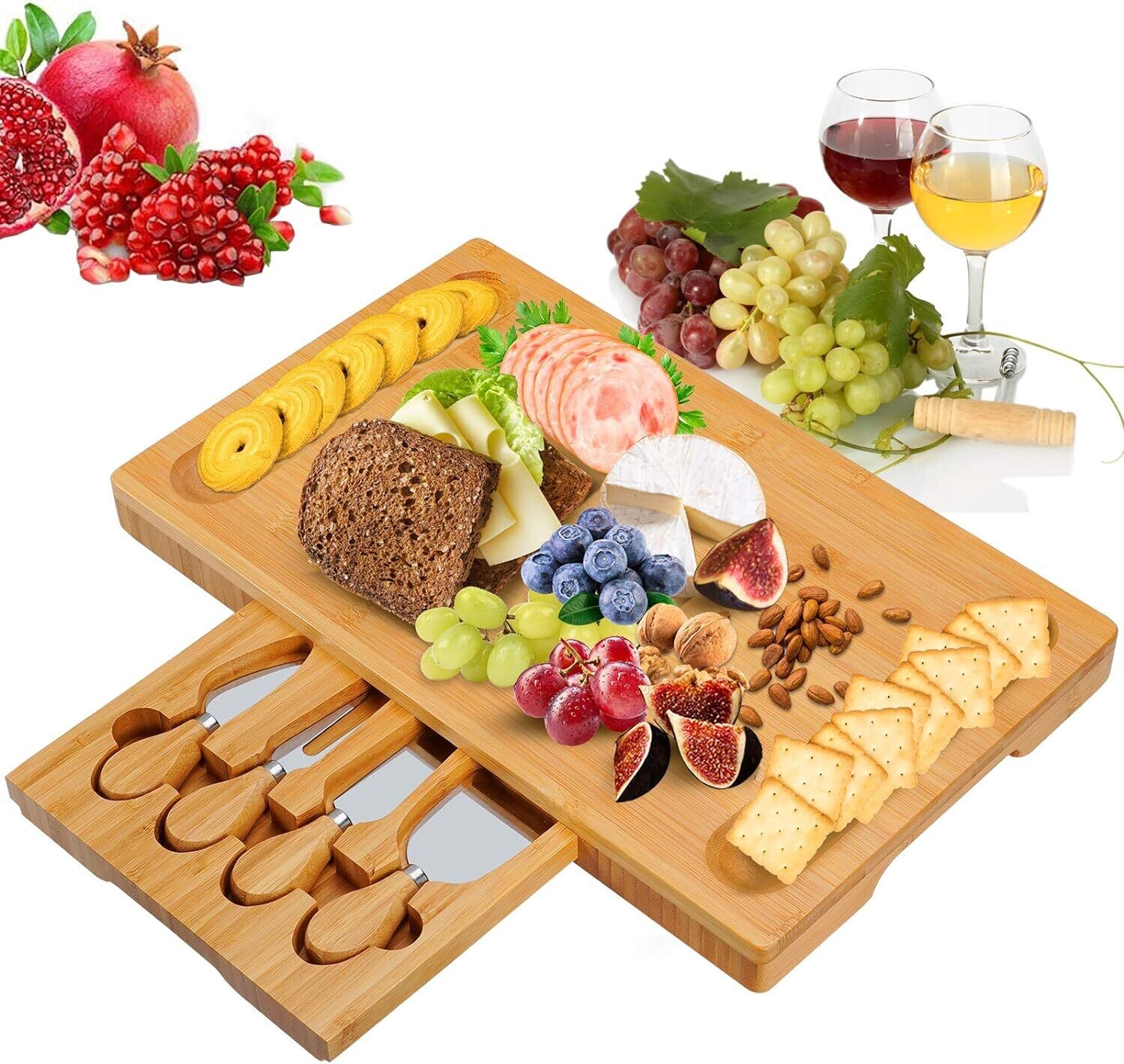 Cheese Board for Cutting Fruit, Food, and Charcuterie