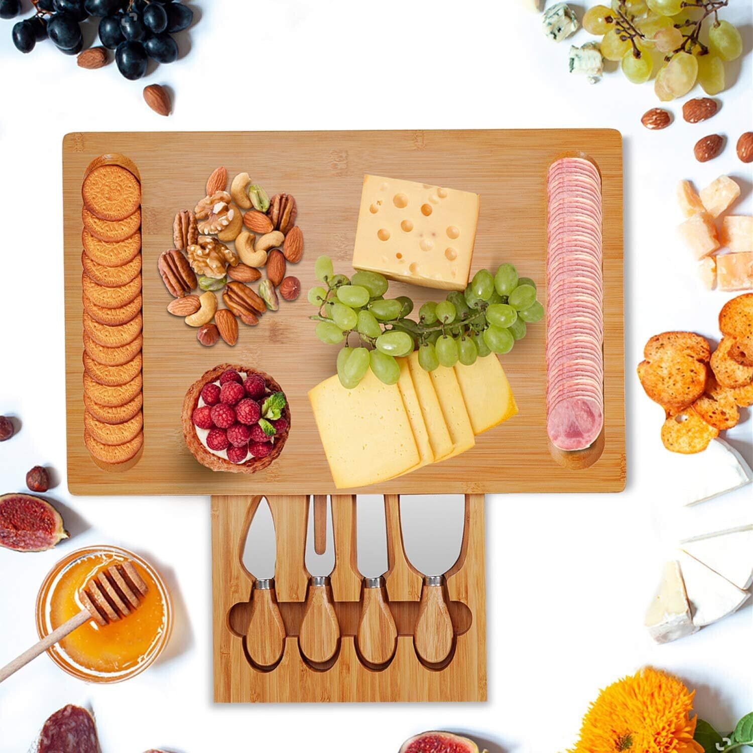 Cheese Board for Cutting Fruit, Food, and Charcuterie