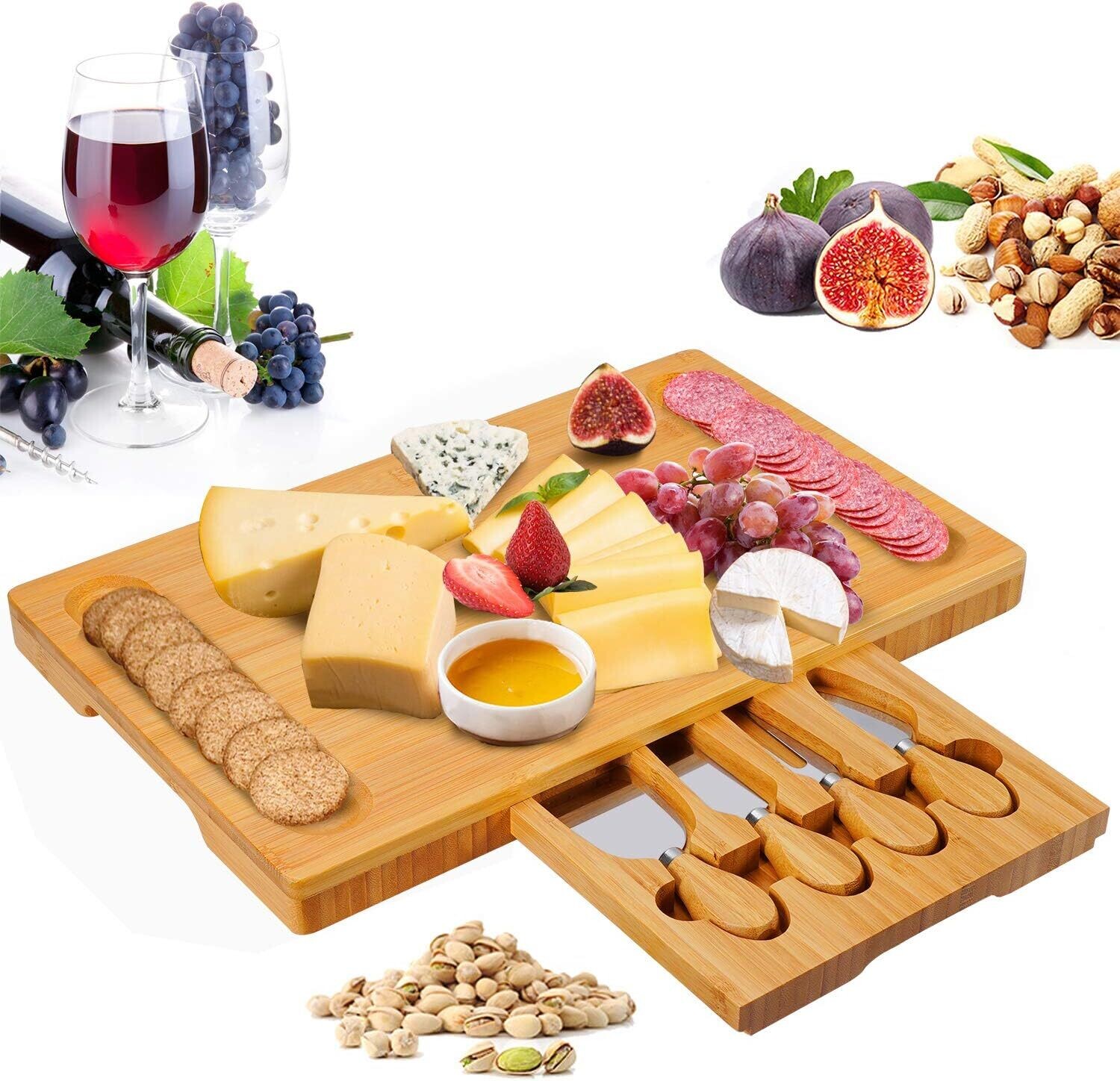 Cheese Board for Cutting Fruit, Food, and Charcuterie